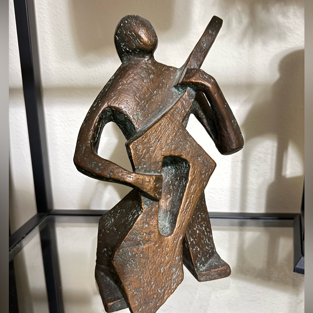 BESS BENOWITZ Copper Finish Abstract Sculpture. Figura